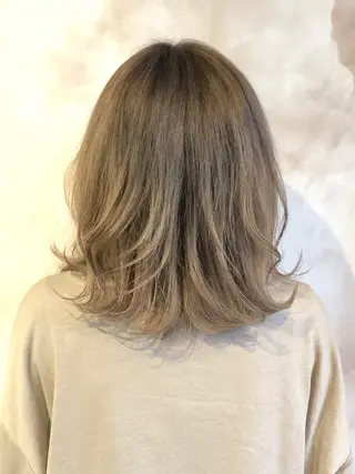 ミディアム カラー 髪質改善 ヒデのヘアスタイル