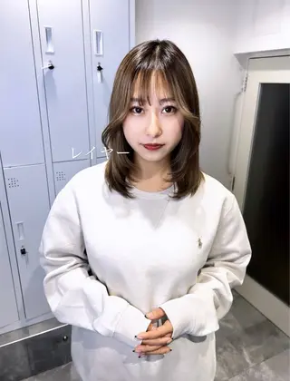 ミディアム TOMONA👑 GiseL梅田店のヘアスタイル