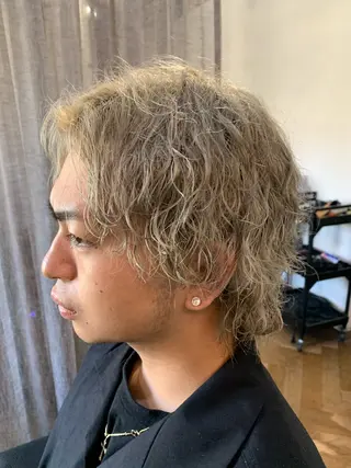 ミディアム パーマ メンズ/ケアパーマ /hayashiのヘアスタイル