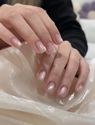 ネイル RAFFINE 月🦋🩵のネイルデザイン