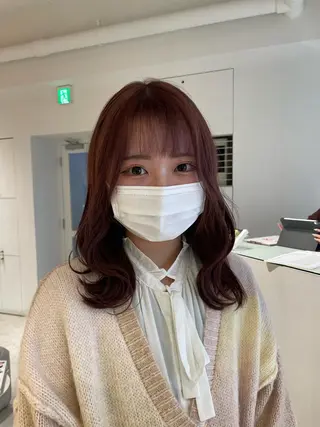 ミディアム カラー loely 💞miyuのヘアスタイル