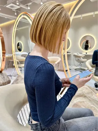 ショート 🩵縮毛矯正・ボブ 岩原朋也🩵のヘアスタイル