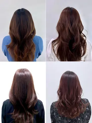 カラー 新宿/小顔レイヤー/ 顔まわり/西慶太朗のヘアスタイル