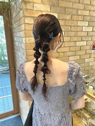 ヘアアレンジ 透明感/レイヤー カット🎀Maco.のヘアスタイル