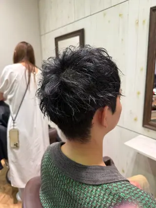 ショート メンズ 溝口 槙里也のヘアスタイル
