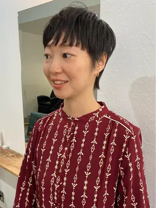 ショート 森貴裕/ベージュ/ パーマ/オリーブのヘアスタイル