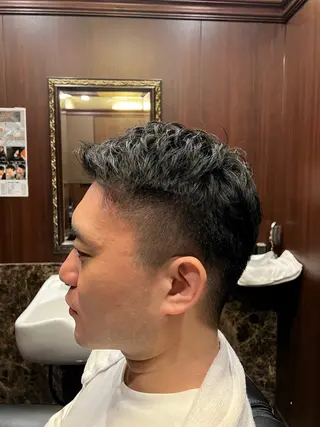 ショート メンズ ヒロ銀座バーバーショップ丸の内所属・秋山 琳太のヘアスタイル