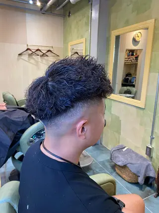 ショート パーマ メンズ メンズカット/パーマ 福島区SOSOのヘアスタイル