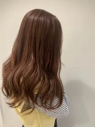 ロング カラー 松浦ゆずき 韓国/ 診断/ダウンパーマのヘアスタイル