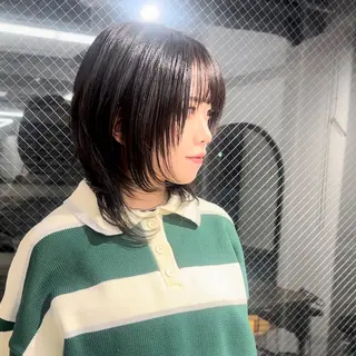 ミディアム カラー ブリーチなし/レイヤ ー特化🌈Tommyのヘアスタイル