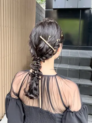 ヘアアレンジ 東梅田エリアカラー ヘアセットNo. 1のヘアスタイル