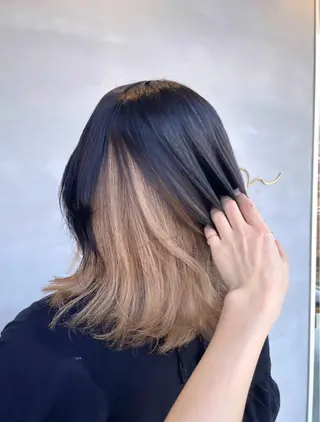 ミディアム カラー tim所属・tim hinaのヘアスタイル