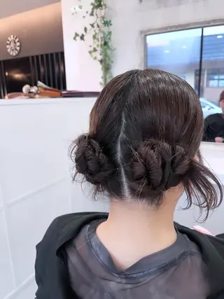 ロング 松井凜花𐙚𓍯 ヘアアレンジ/ツヤ髪のヘアスタイル