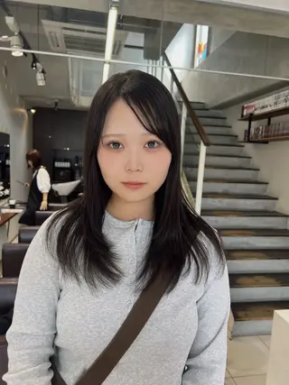 セミロング カラー Ⓜ️irai ✮のヘアスタイル