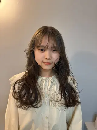 ロング カラー パーマ ヘアアレンジ メンズ casey mayuのヘアスタイル