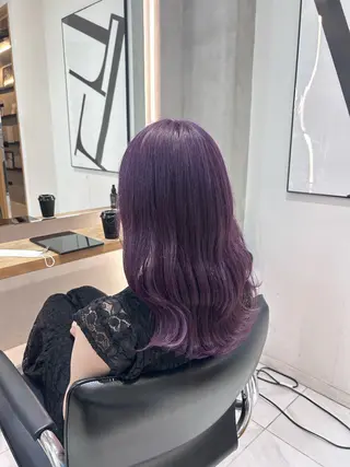 ロング カラー レイヤー小顔ショート 吉田ジョウのヘアスタイル