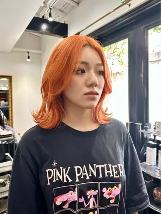 ミディアム カラー REAL 心斎橋所属・ブリーチ/ベージュ /ピンク🦋ナツミのヘアスタイル