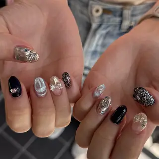 ミディアム 小川 柚香のネイルデザイン