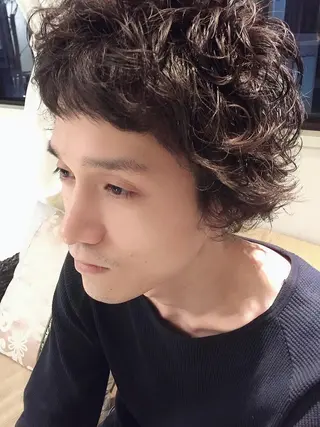 ショート パーマ メンズ Natura 八事店のヘアスタイル