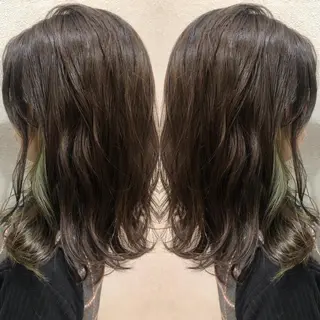 ミディアム カラー ♡美髪•艶髪♡砂川 なつきのヘアスタイル