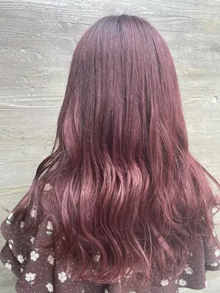 セミロング カラー mina .のヘアスタイル