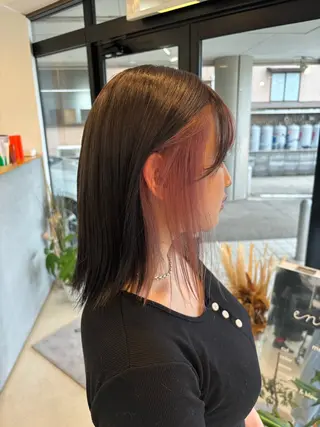ミディアム カラー terrace所属・arakawa yuaのヘアスタイル