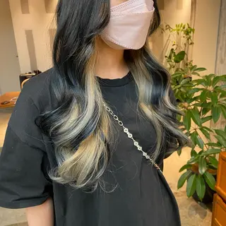 ロング カラー 飯田 みづきのヘアスタイル