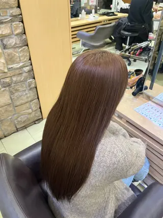 ロング カラー waka❤️✨ ブリーチ/艶感カラーのヘアスタイル
