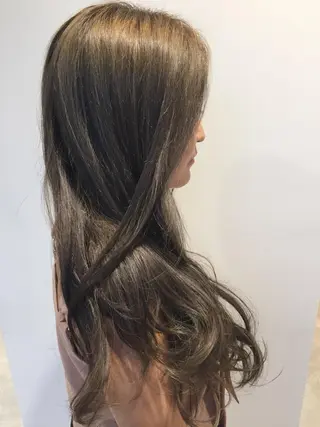 ロング カラー 前髪/ハイライト得意 安西駿一　【銀座】のヘアスタイル