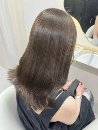 ミディアム 韓国 透明感 🪽あんじぇ【池袋】のヘアスタイル