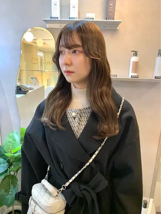 ロング カラー 韓国ヘア🇰🇷/ 顔周り/松田光里のヘアスタイル