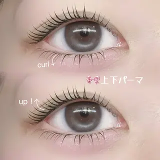 マツエク・マツパ FaB 千葉店所属・🩶束感エクステ& 上下パーマRAN🪽のマツエク・マツパデザイン