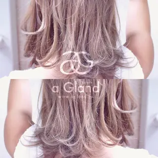 ミディアム カラー ヘアアレンジ ace share salon所属・桑原 祥のヘアスタイル