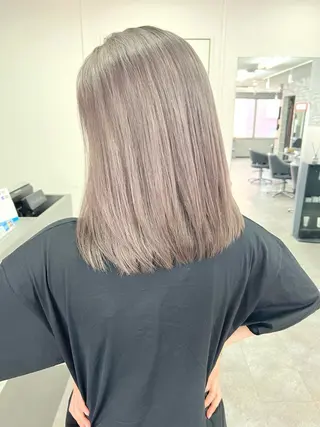 ミディアム 艶髪ハイトーンカラー ☆MASAのヘアスタイル