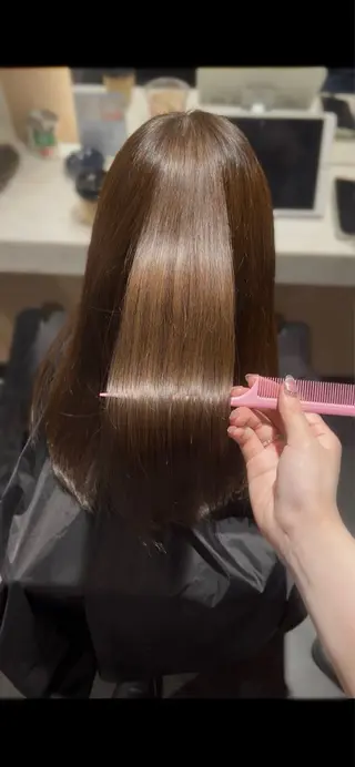 セミロング カラー 🎀艶カラー￤髪質改 善🎀ayane♥のヘアスタイル