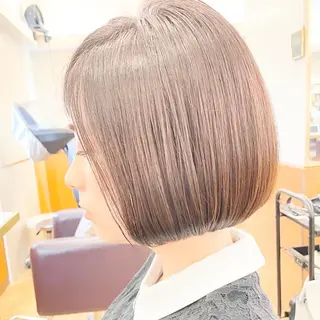 ミディアム カラー ヘアアレンジ キッズ さわ きょうすけ/ ボブ髪質改善ショートのヘアスタイル