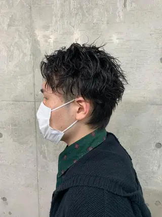 ショート パーマ メンズ クセを最大限に活かす メンズパーマ奈良大祐のヘアスタイル