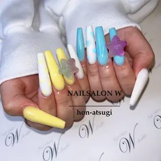 ロング ネイルサロン ダブルのネイルデザイン