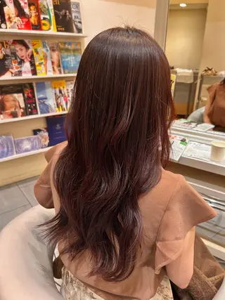 ロング カラー Hair's Gallery堺高島屋所属・ヘアーズギャラリー 山本愛華のヘアスタイル