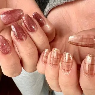 ネイル 個性派ニュアンス nuts nail所属・【池袋】nuts nail　なつみのネイルデザイン