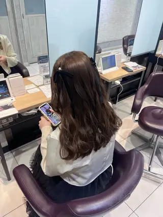 セミロング ヘアアレンジ 🩰モテ艶girly ヘア🪽彩香‎🪡⟡のヘアスタイル