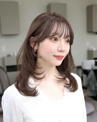 セミロング sora/レイヤー/ 似合わせカット🎀のヘアスタイル