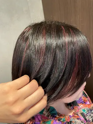 ショート カラー 🍑おおしまくるみ 🍑暖色colorのヘアスタイル