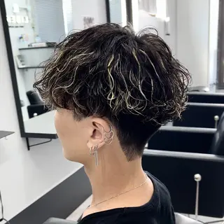 パーマ メンズ 曲がる縮毛矯正 LIBER 　岩名のヘアスタイル