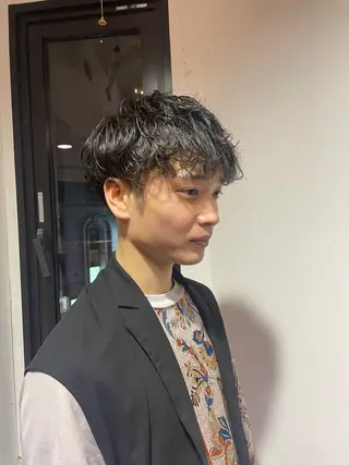 ショート パーマ メンズ 野本光一朗/メンズ/ メンズパーマのヘアスタイル