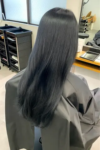 ロング 抜け感/ワンカラー/ 明大前/桑田のヘアスタイル