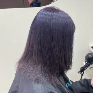 セミロング 🎀🫧透明感 ピンクラベンダー💟のヘアスタイル