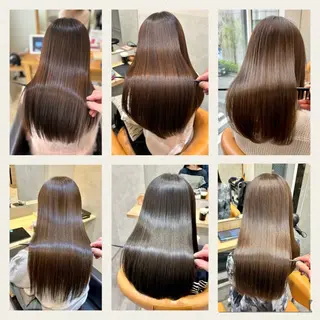 ロング 自然で柔らかい縮毛 矯正✨松尾郁哉のヘアスタイル