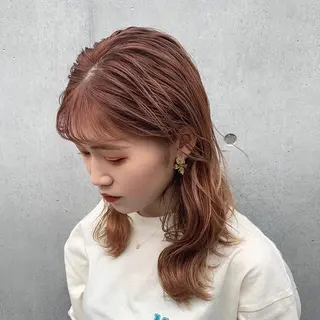 セミロング カラー YUMA/レイヤー/ 似合わせ/パーマのヘアスタイル