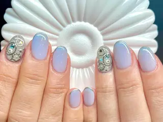 ショート カラー ネイル ネイルサロン リリーブランシュ所属・森 瑞紀のネイルデザイン